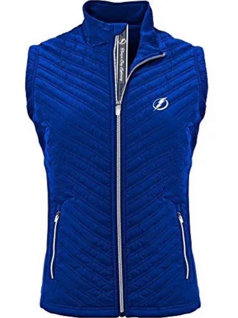 Levelwear Tampa Bay Lightning Blue Quilted Zip Vest Small